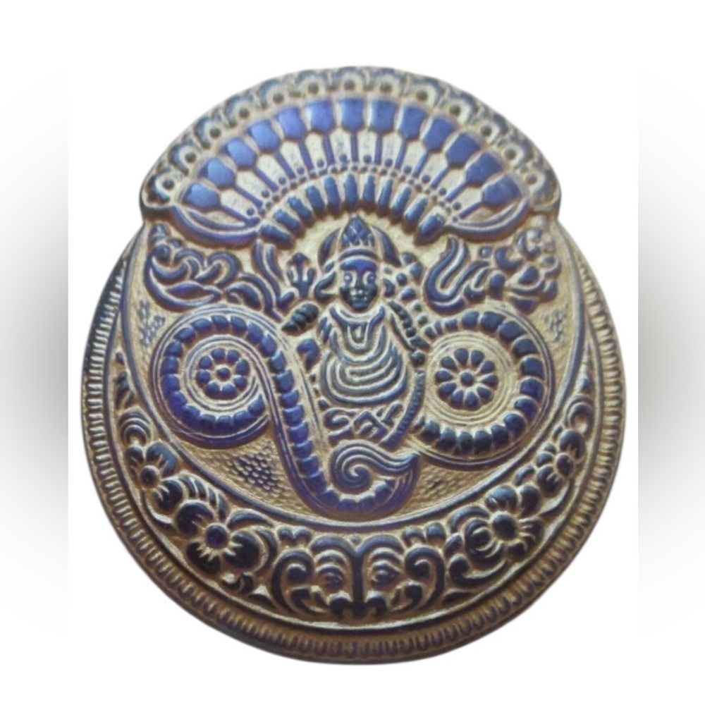 Ornate and Gold & Purple Button